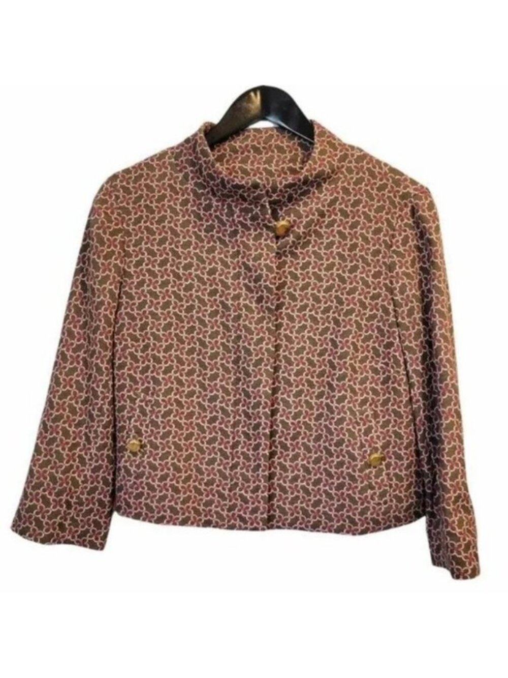 Lilly Pulitzer | White Lable Valeria Jacket Floral Printed Brown NWT